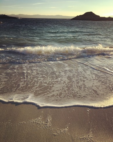 The view from Rhu Beach, near Arisaig House, on a January afternoon