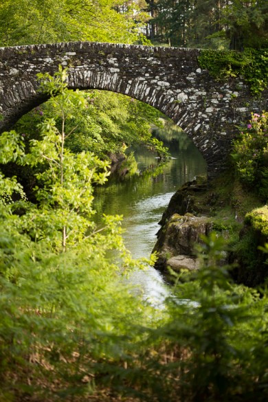 The charming bridge to Castle Tioram, Scotland